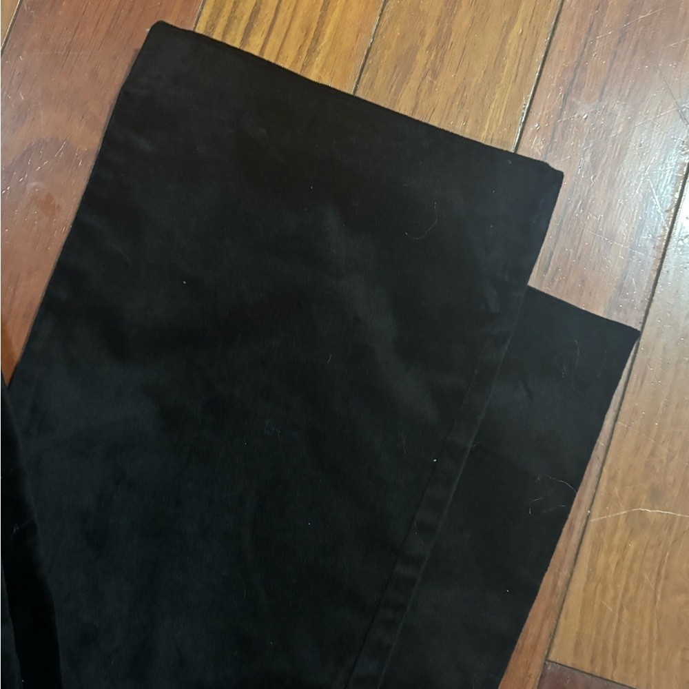 Tuckernuck Black Velvet Deja Pant Small Wide Leg Neutral High Rise - Picture 3 of 6